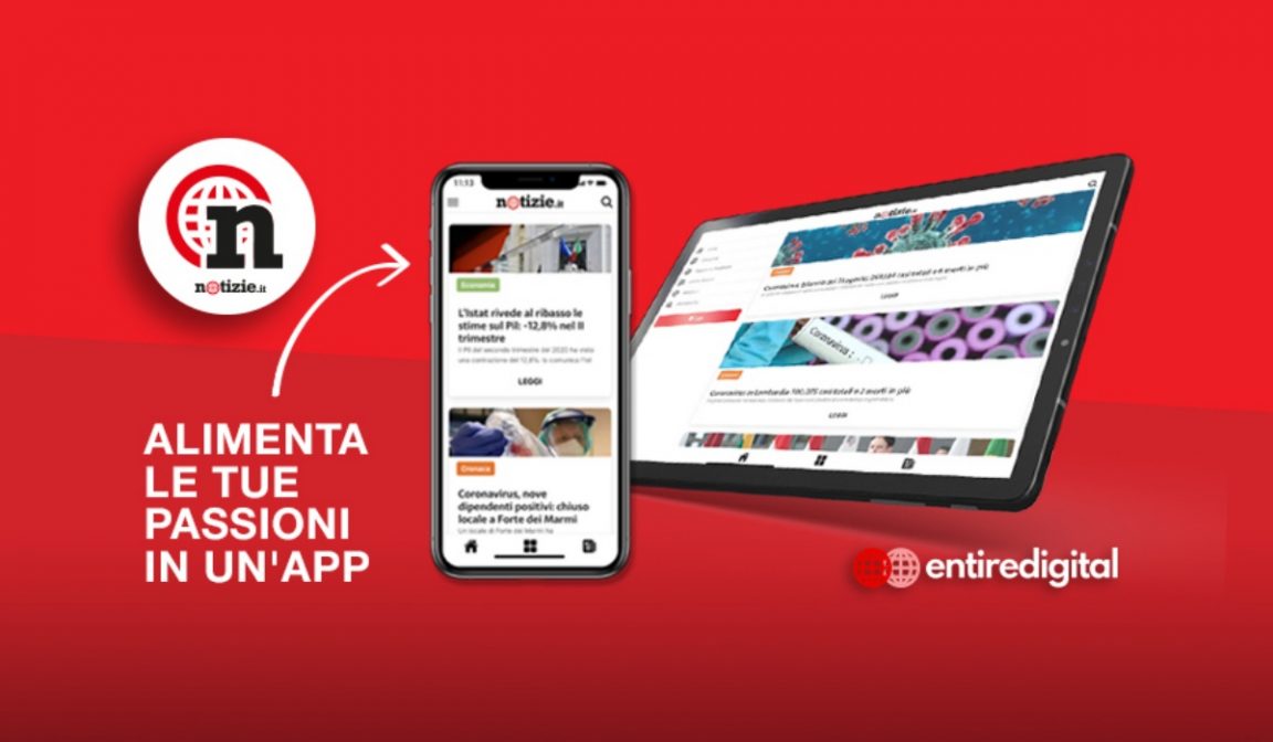 Arriva l'app di Notizie.it ed è subito tra le prime dieci più scaricate
