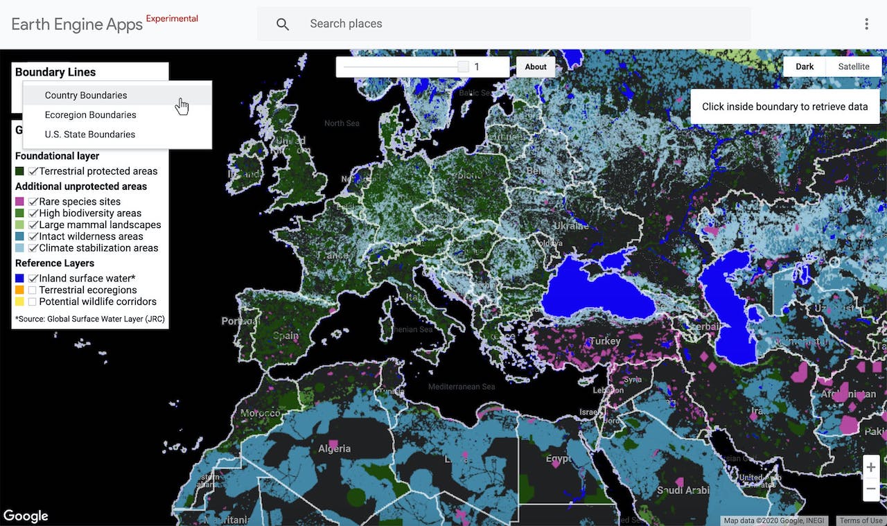 mappa luoghi cambiamento climatico