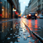 Immagine di allerta meteo in Spagna per la Dana