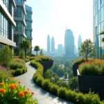 Immagine che rappresenta città sostenibili e cambiamento climatico