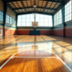 Giocatrici di basket femminile universitario in azione