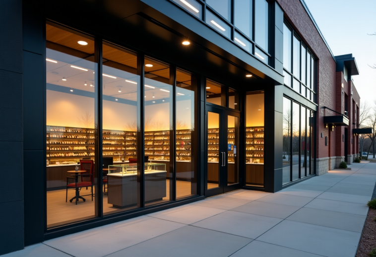 Negozio Green Dragon in Colorado con clienti