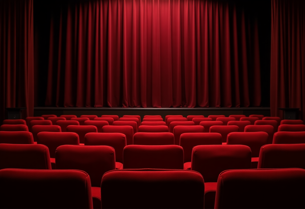 La signora Coriandoli in un momento comico sul palco