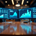 Logo di Meta con simbolo di divieto e grafico in calo