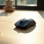 Mouse Logitech MX Anywhere 2S in uso su una scrivania