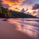 Immagine di un paesaggio dell'Oceania durante un viaggio