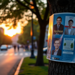 Rappresentazione dell'influenza dei social media nelle elezioni Usa 2024