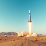 Immagine di SpaceX e missione Artemis nello spazio