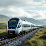 Treno scozzese con connessione internet Starlink