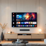 Fire TV Stick collegata a un televisore moderno
