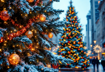 Albero di Natale al Rockefeller Center illuminato