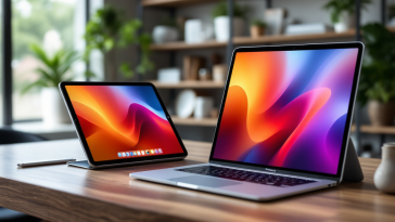 Schermo OLED di un MacBook e iPad Apple