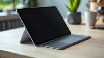 Concept di tablet pieghevole Apple previsto per il 2028