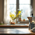 Logo Bialetti con caffettiera iconica in primo piano