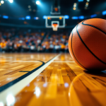 Brynn Shoup-Hill in azione durante una partita di basket