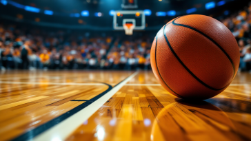 Brynn Shoup-Hill in azione durante una partita di basket