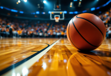 Brynn Shoup-Hill in azione durante una partita di basket