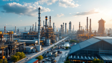 Grafico che mostra la crescita dell'industria bellica