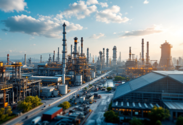 Grafico che mostra la crescita dell'industria bellica