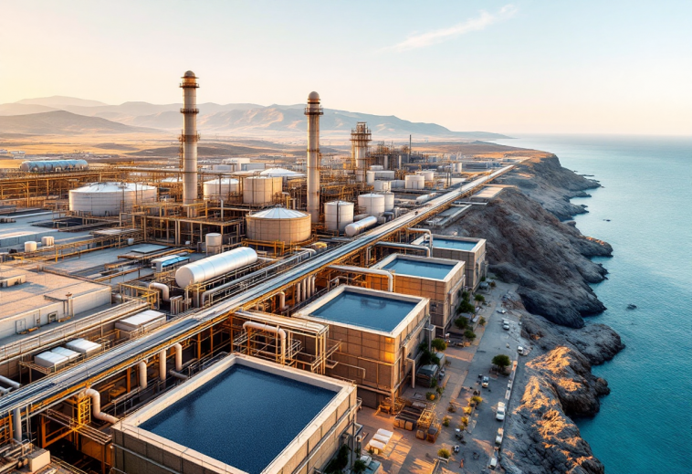 Immagine che illustra la dissalazione nel Mediterraneo