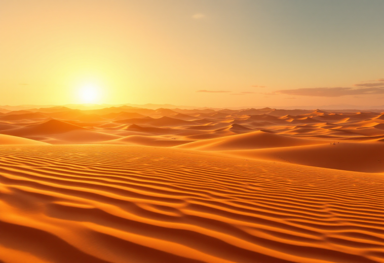 Immagine evocativa del film Dune con paesaggi desertici