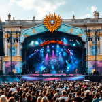 Immagine del Festival di Sanremo 2025 con artisti sul palco