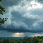 Mappa meteorologica che mostra La Niña in formazione