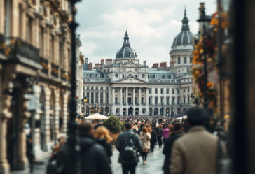 François Bayrou durante un discorso politico in Francia