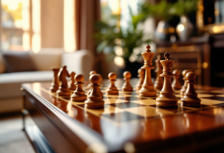 Gukesh Dommaraju durante una partita di scacchi