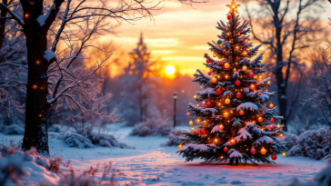 Immagine del Natale di Doctor Who con elementi festivi