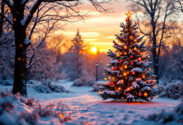 Immagine del Natale di Doctor Who con elementi festivi