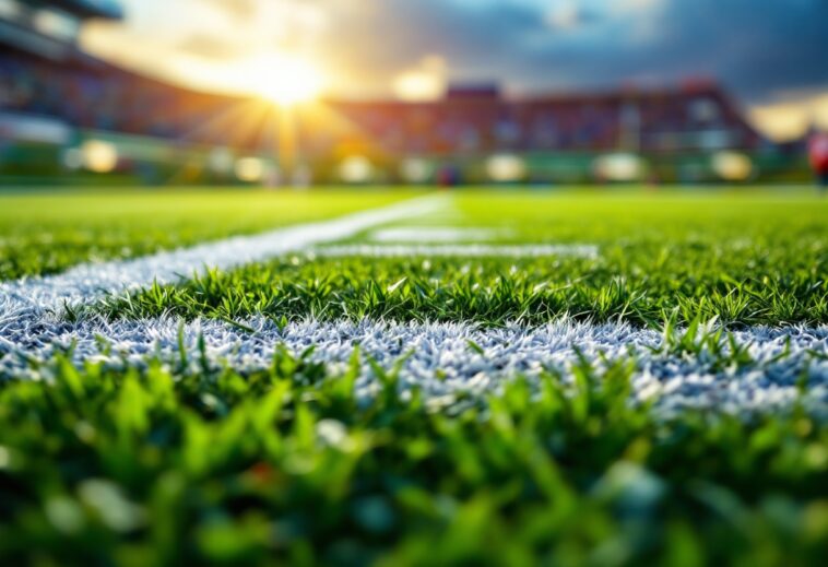 Tifosi appassionati che sostengono la loro squadra di football