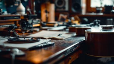 Un collage di meme musicali che evidenziano artisti contemporanei