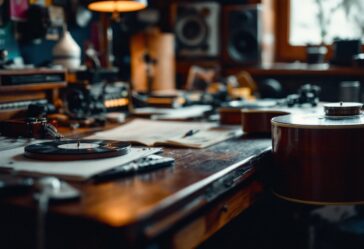 Un collage di meme musicali che evidenziano artisti contemporanei