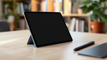 Penna MetaPen A8 per iPad su sfondo bianco