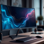 Monitor LG UltraGear curvo con design ergonomico