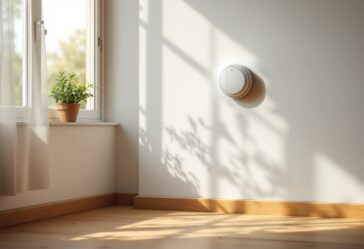 Rilevatore di monossido di carbonio Smartwares in uso