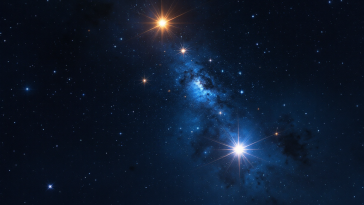 Immagine di un sistema binario nel S cluster