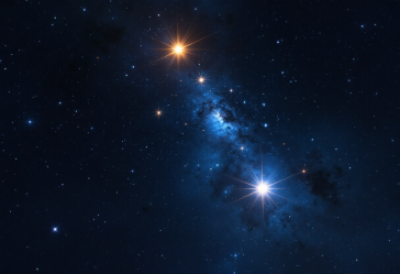 Immagine di un sistema binario nel S cluster