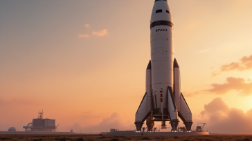 SpaceX Starship durante il settimo test di volo