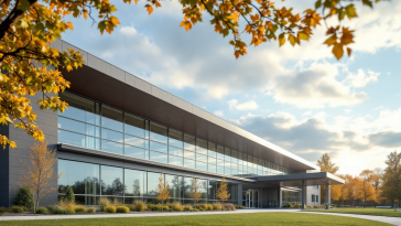 Immagine di una scuola a Green Bay con misure di sicurezza