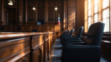 Logo di TikTok con simbolo legale sullo sfondo