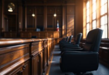 Logo di TikTok con simbolo legale sullo sfondo