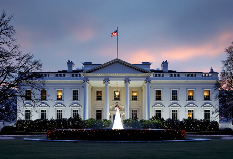 Decorazioni natalizie storiche alla Casa Bianca