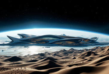 Immagine del turismo spaziale in Italia con astronauti