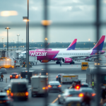 Logo Wizzair con offerte di viaggio all you can fly