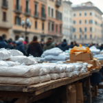 Pacchi misteriosi smarriti a Roma in un'immagine intrigante
