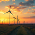 Logo di Adani Green Energy con grafico azionario