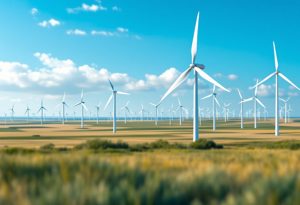 Immagine della nuova centrale di Adani Green Energy