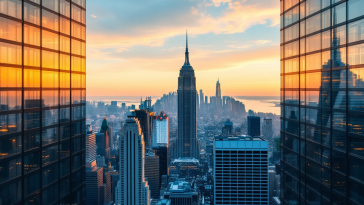 Rappresentazione del nuovo inizio dell'America con Trump